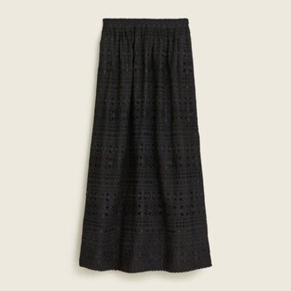 J. Crew Dresses & Skirts - J. Crew Side-Slit Maxi Skirt in Eyelet